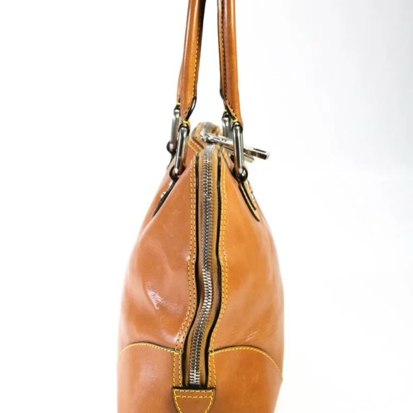 Marc Jacobs Women’s Camel/Brown Solid Leather Zip Top Handbag/Purse 🤎🤎 - Picture 4 of 8